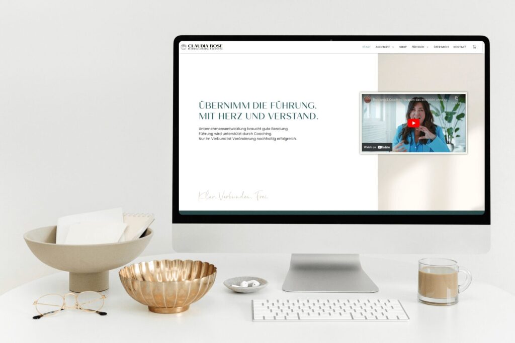 Jenny Jaumann - Webdesign Referenz - Claudia Bose Desktop