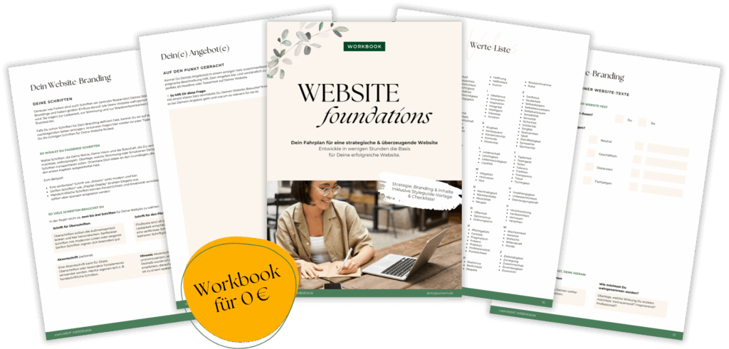 Jenny Jaumann - Website Grundlagen Workbook - Preview