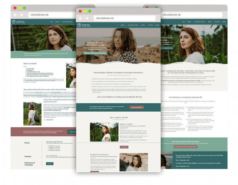 WordPress Webdesign Website Referenz Claudia Bose