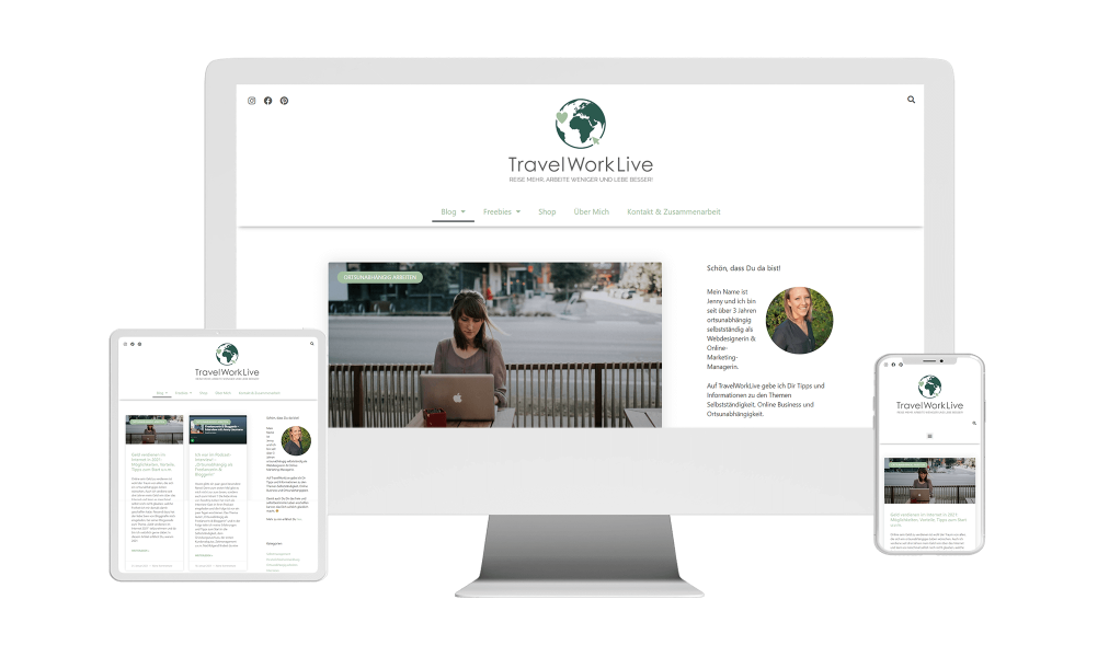 WordPress Webdesign Website Referenz TravelWorkLive