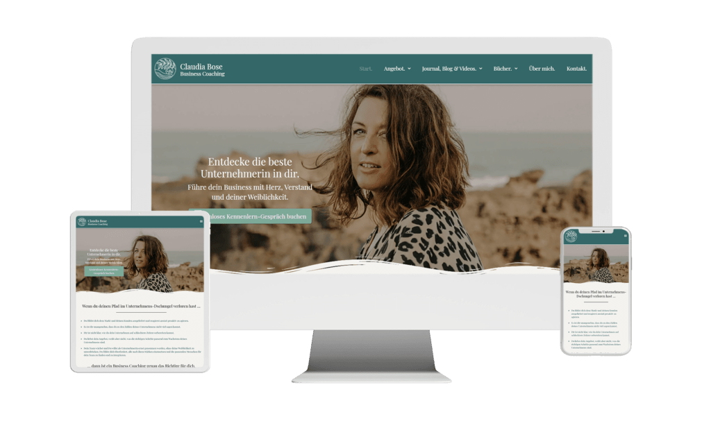WordPress Webdesign Website Referenz Claudia Bose